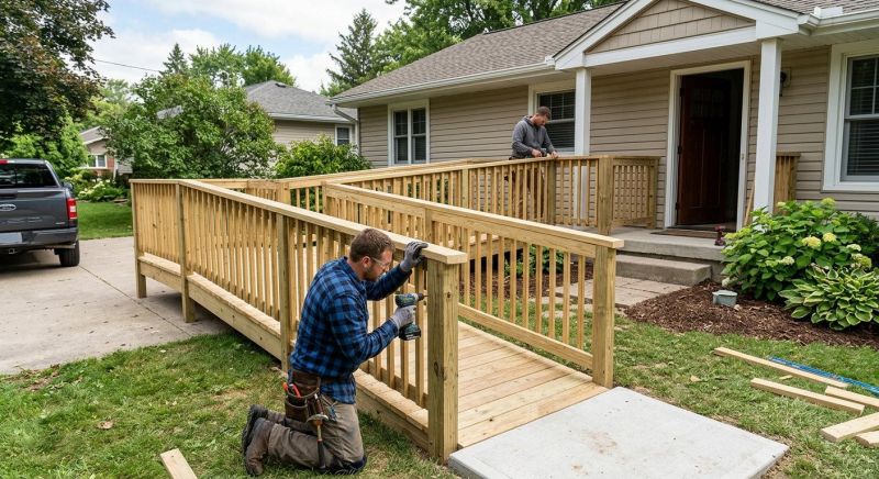 Handicap Ramp Construction in Kansas City, KS