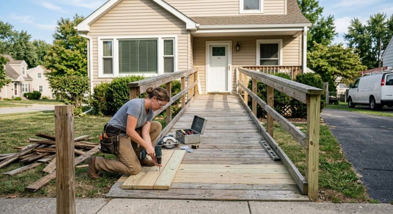 Wheelchair Ramp Installation in Kansas City, KS