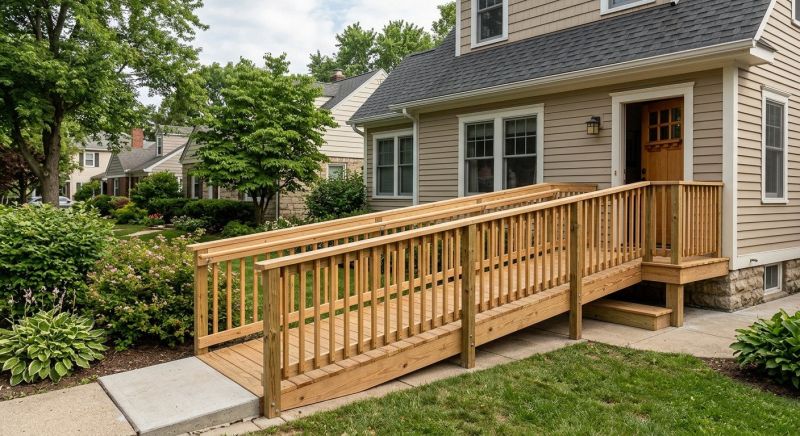 Wood Ramp Installation in Wilmington, NC